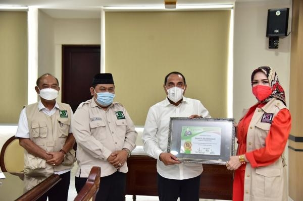 Terima Audiensi KSJ Sumut, Gubernur Edy Rahmayadi Bersyukur Ada Komunitas Peduli Kaum Dhuafa